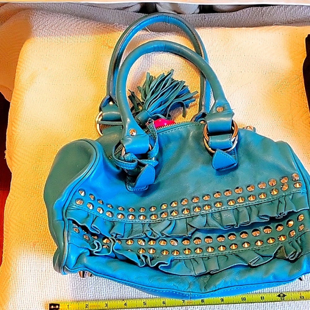 Betsey Johnson genuine leather studded bag
